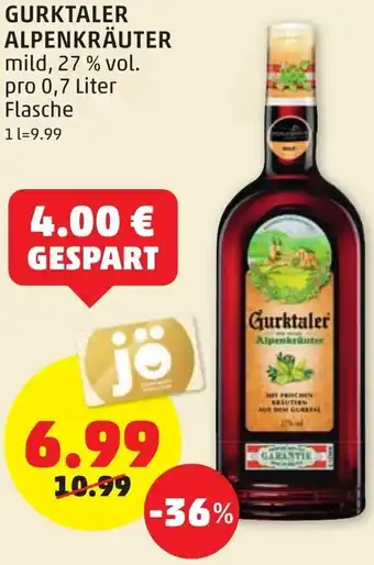 PENNY Gurktaler Alpenkräuter Angebot