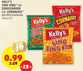 PENNY Kelly's Sing Sing Od. Zirkusräder Od. Cornados80g Angebot