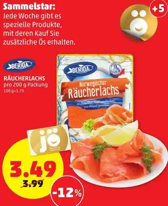 PENNY Berida Sammelstar Räucherlachs 200g Angebot