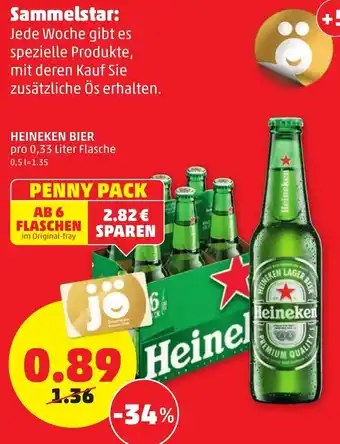 PENNY Sammelstar Heineken Bier Angebot