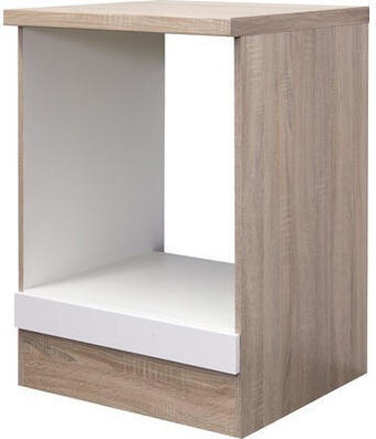 Hornbach Herdumbauschrank flex well valero weiß glänzend/sonoma eiche 60x86x60 cm Angebot