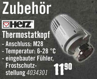 Hornbach Zubehör Herz Thermostatkopf Angebot