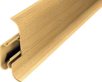 Hornbach Sockelleiste mit kabelführung pvc buche 22,8x60x2500 mm 2 teile Angebot