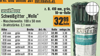 Hornbach KAISERTHAL Schweißgitter ,,Welle" Angebot
