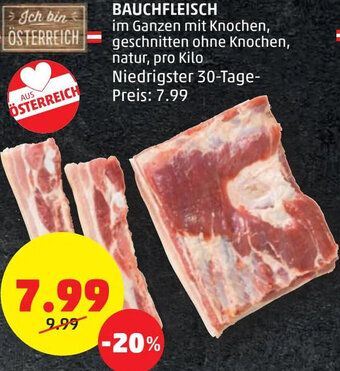 PENNY BAUCHFLEISCH pro kilo Angebot