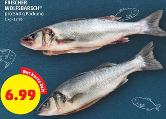PENNY FRISCHER WOLFSBARSCH pro 540 g Packung Angebot