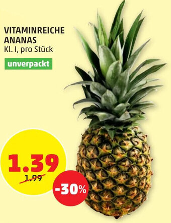 PENNY VITAMINREICHE ANANAS Kl. I, pro Stück Angebot