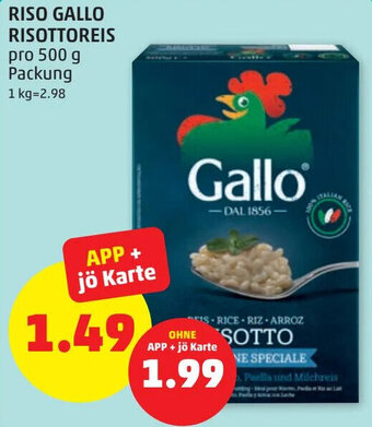 PENNY RISO GALLO RISOTTOREIS pro 500 g Angebot