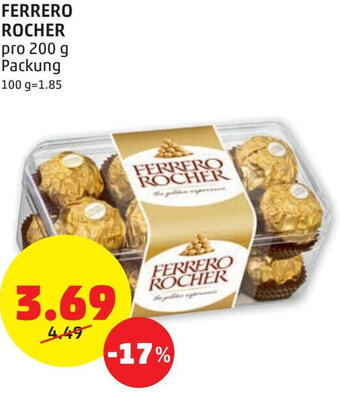 PENNY FERRERO ROCHER pro 200 g Packung Angebot