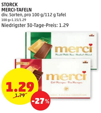 PENNY STORCK MERCI-TAFELN Angebot