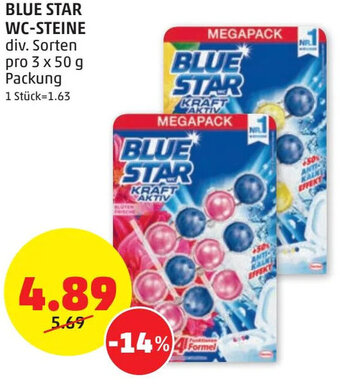 PENNY BLUE STAR WC-STEINE div. Sorten pro 3 x 50 g Angebot