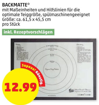 PENNY BACKMATTE Angebot