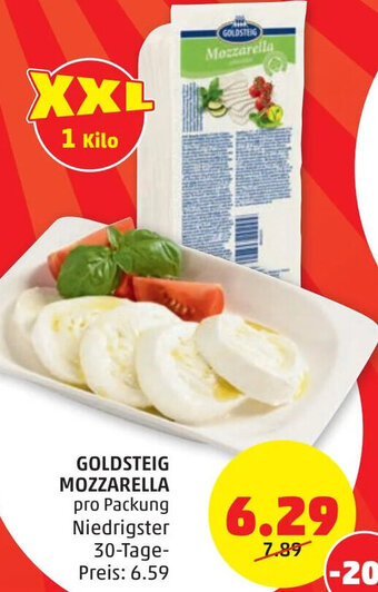 PENNY GOLDSTEIG MOZZARELLA pro Packung Angebot