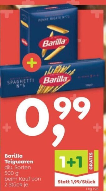 ADEG Barilla Teigwaren diu. Sorten 500 g Angebot