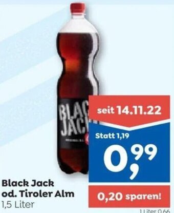 ADEG Black Jack od. Tiroler Alm 1,5 Liter Angebot