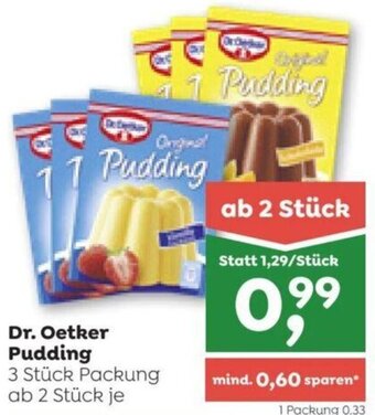 ADEG Dr. Oetker Pudding 3 Stück Packung Angebot