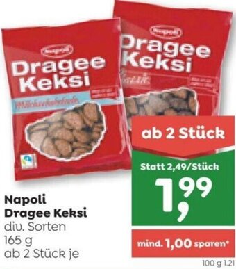ADEG Napoli Dragee Keksi diu. Sorten 165 g Angebot