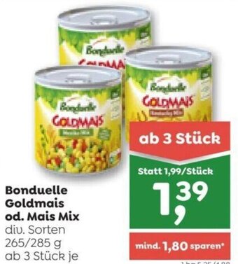 ADEG Bonduelle Goldmais od. Mais Mix diu. Sorten 265/285 g Angebot