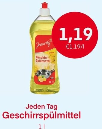 MPreis Jeden Tag Geschirrspülmittel 1 L Angebot