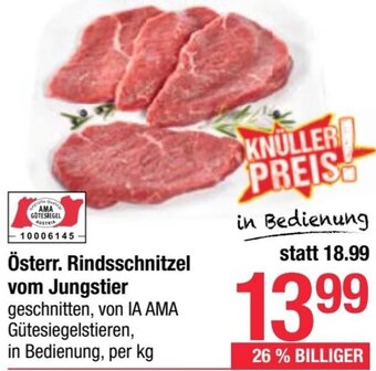 Maximarkt Österr. Rindsschnitzel vom Jungstier Angebot