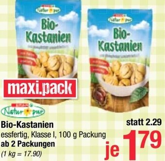 Maximarkt Bio- Kastanien Angebot