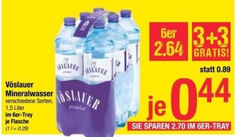 Maximarkt Vöslauer Mineralwasser 1,5 Liter Angebot