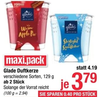Maximarkt Glade Duftkerze verschiedene Sorten, 129 g Angebot