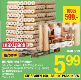 Maximarkt Holzbriketts Premium Angebot