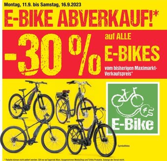 Maximarkt E-BIKE ABVERKAUF! Angebot
