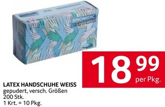 Transgourmet LATEX HANDSCHUHE WEISS per Pkg. Angebot