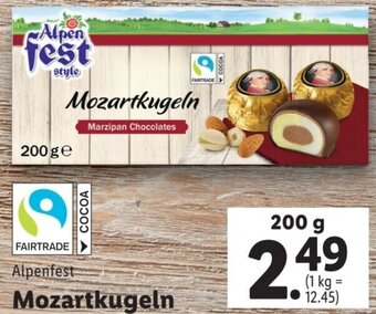 Lidl Alpenfest Mozartkugeln 200 g Angebot