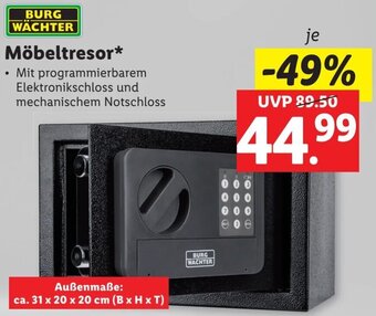 Lidl Möbeltresor Angebot