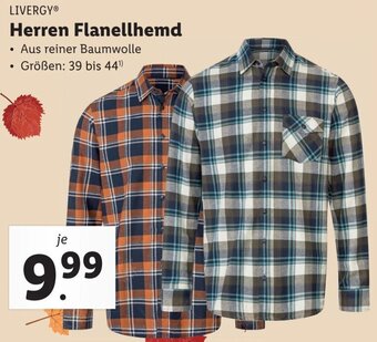 Lidl LIVERGY Herren Flanellhemd Angebot