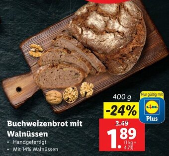 Lidl Buchweizenbrot mit Walnüssen 400 g Angebot