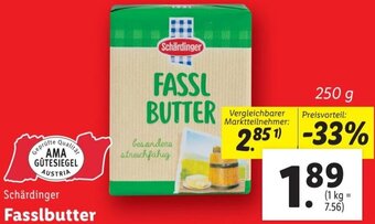 Lidl Schärdinger Fasslbutter 250 g Angebot