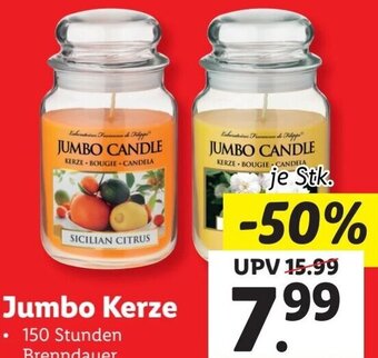Lidl Jumbo Kerze Angebot