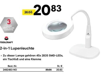 Conrad TOOLCRAFT 2-in-1 Lupenleuchte Angebot