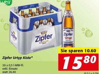 Strasser Markt Zipfer Urtyp Kiste 20 x 0,5 I-MW-FI Angebot