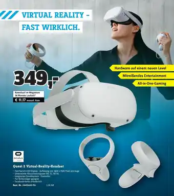 Conrad Oculus Quest 2 Virtual-Reality-Headset Angebot