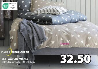 JYSK BETTWÄSCHE MICKEY 140x200 cm Angebot