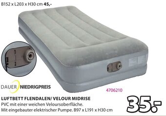 JYSK LUFTBETT FLENDALEN/VELOUR MIDRISE Angebot