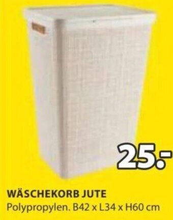 JYSK WÄSCHEKORB JUTE B42 x L34 x H60 cm Angebot