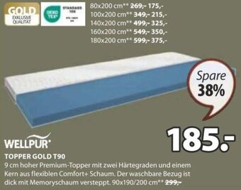 JYSK TOPPER GOLD T90 Angebot