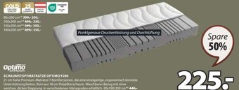 JYSK SCHAUMSTOFFMATRATZE OPTIMO F200 Angebot