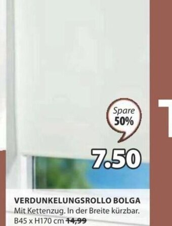 JYSK VERDUNKELUNGSROLLO BOLGA Angebot