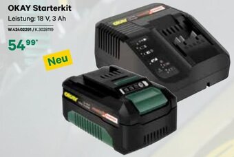 BayWa OKAY Starterkit Leistung: 18 V, 3 Ah Angebot