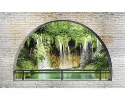 Hornbach Fototapete vlies 2835 vexxl fenster wasserfall 3-tlg. 312 x 219 cm Angebot