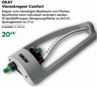 BayWa OKAY Viereckregner Comfort Angebot