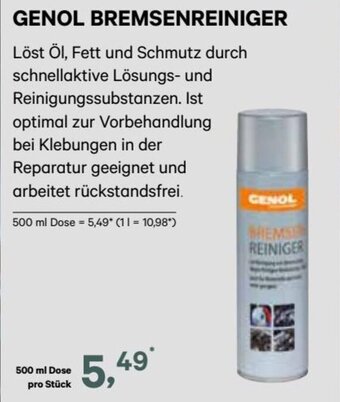 GENOL BREMSENREINIGER 500 ml