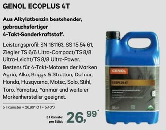 BayWa GENOL ECOPLUS 4T 5 L Angebot